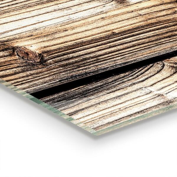 Crédence en verre Vieux bois de chêne