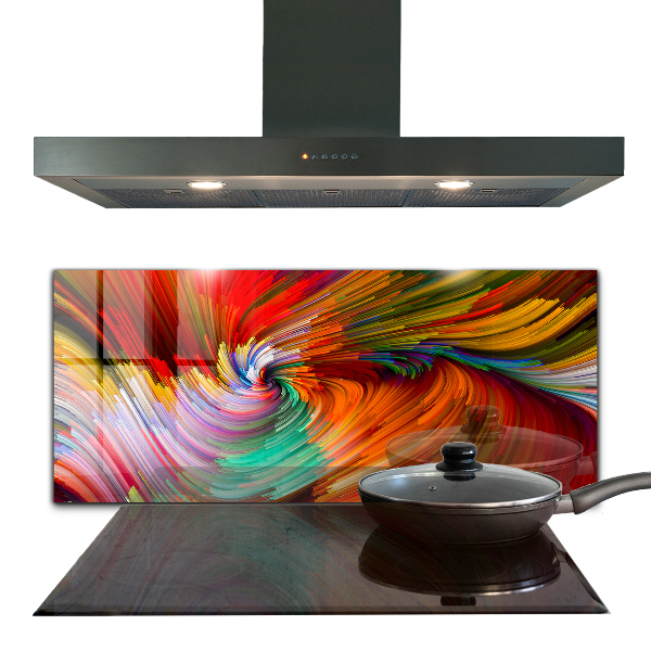 Crédence cuisine en verre Mélange de couleurs énergique