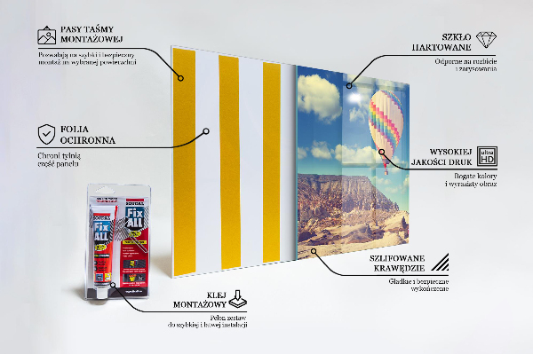 Verre pour crédence Ballons de cappadoce turquie