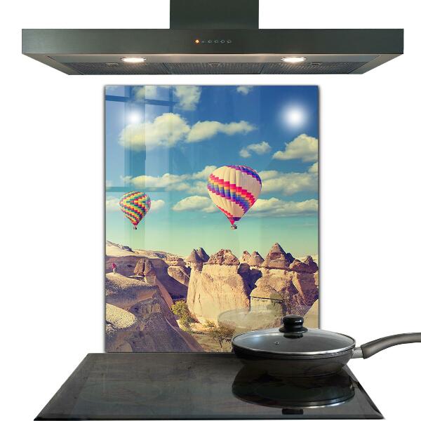 Verre pour crédence Ballons de cappadoce turquie