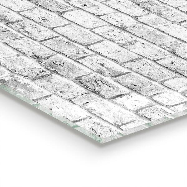 Crédence en verre Pierre naturelle brique grise