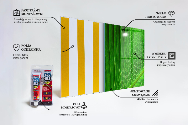 Verre pour crédence Feuille de palmier tropical