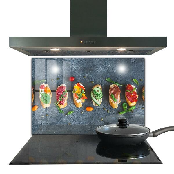 Crédence cuisine en verre Apéritifs sandwichs appétissants