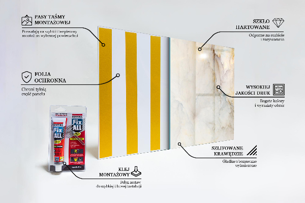 Crédence cuisine en verre Marbre abstrait