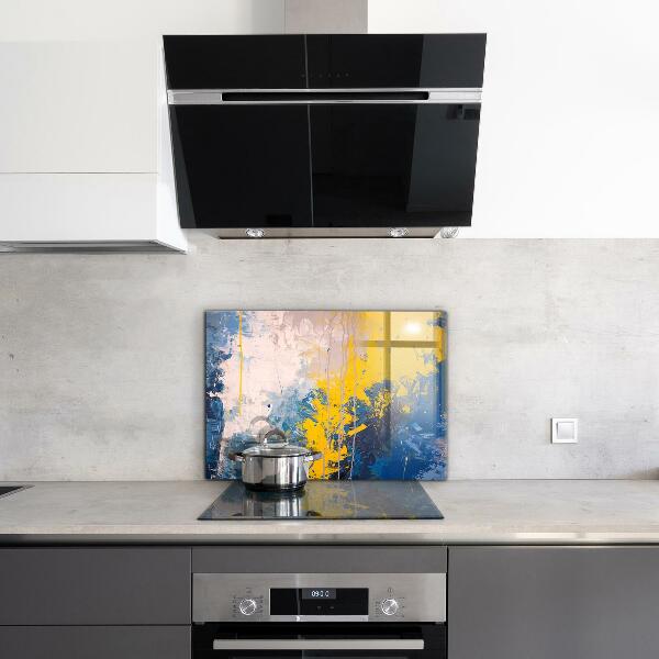 Crédence cuisine en verre Peinture colorée abstraite