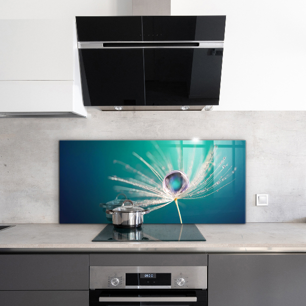 Verre pour crédence Pissenlit avec une goutte de rosée