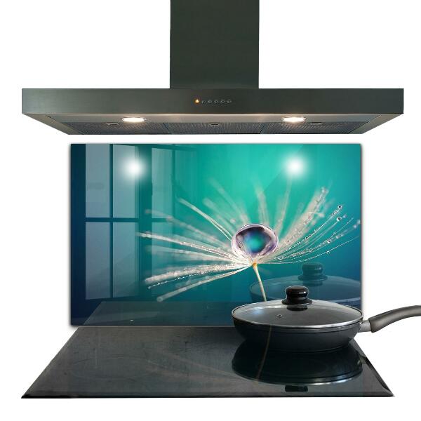 Verre pour crédence Pissenlit avec une goutte de rosée