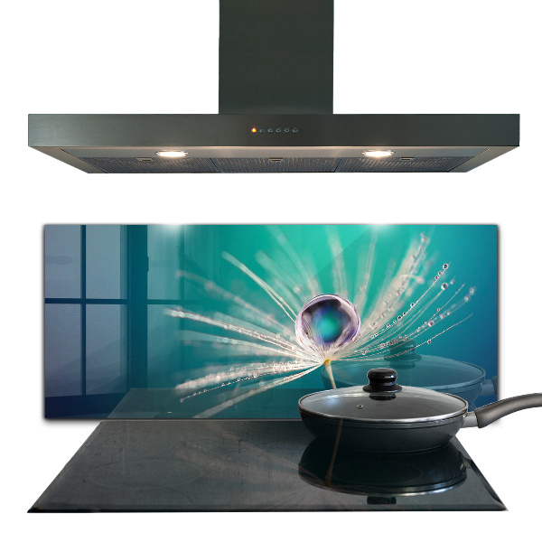 Verre pour crédence Pissenlit avec une goutte de rosée