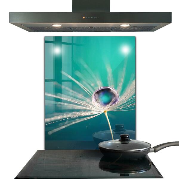 Verre pour crédence Pissenlit avec une goutte de rosée