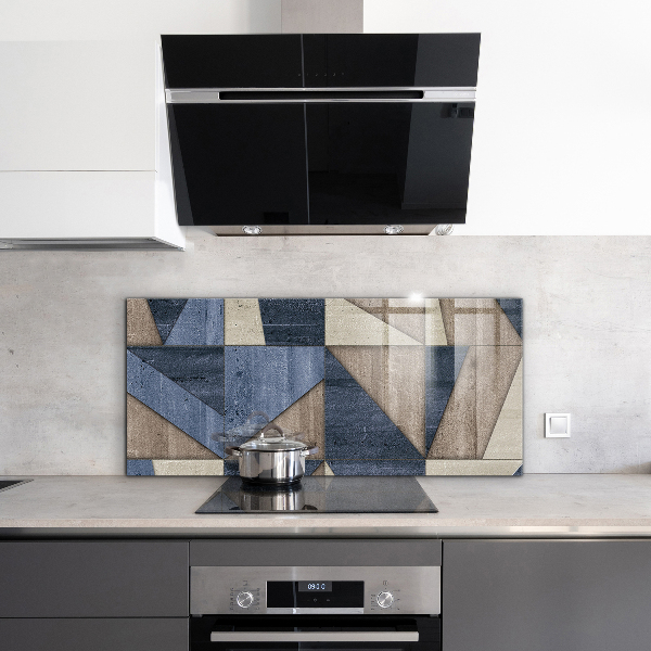 Crédence cuisine en verre Abstraction géométrique