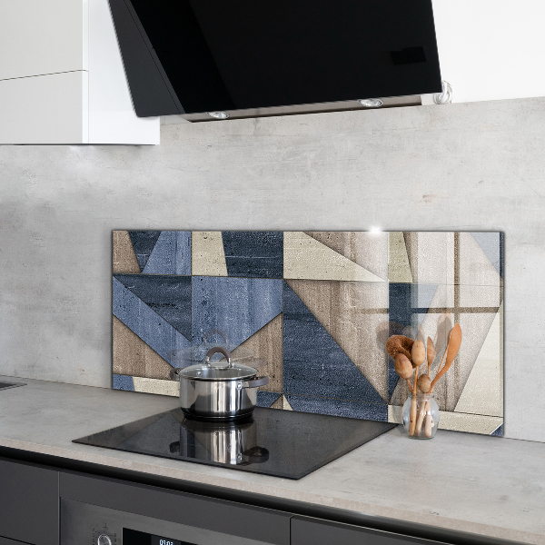 Crédence cuisine en verre Abstraction géométrique