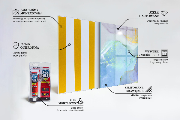 Crédence cuisine en verre Abstraction de l'énergie bleue