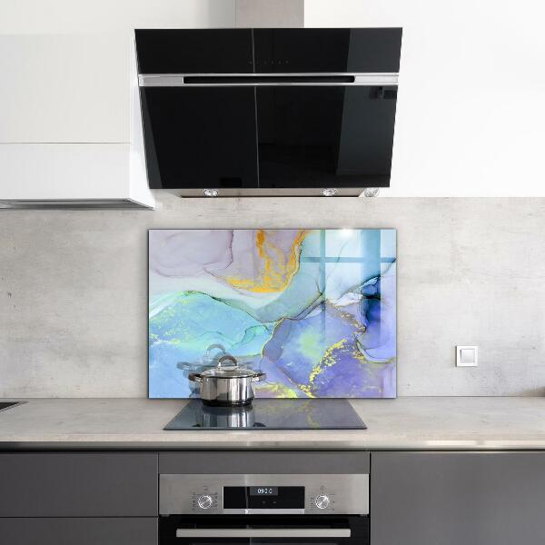 Crédence cuisine en verre Abstraction de l'énergie bleue
