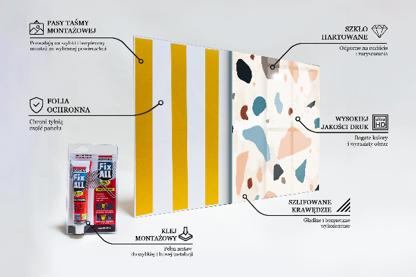 Verre pour crédence Pierre de terrazzo terrazzo