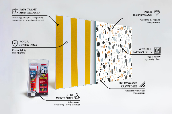 Crédence en verre Pierre de terrazzo