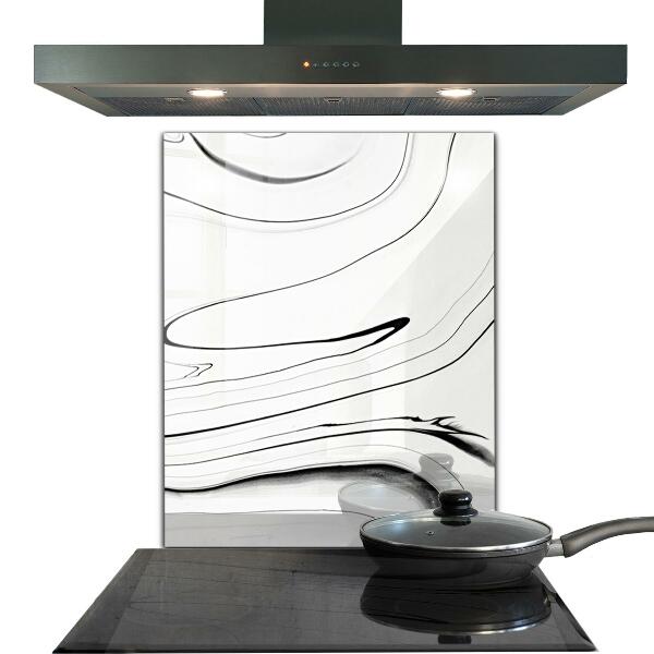 Crédence cuisine en verre Structure en marbre blanc