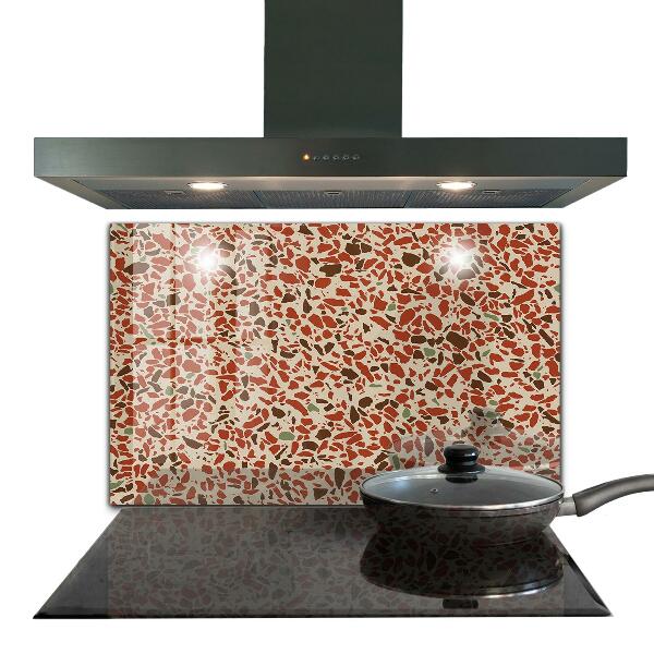 Crédence en verre Structure en pierre de terrazzo