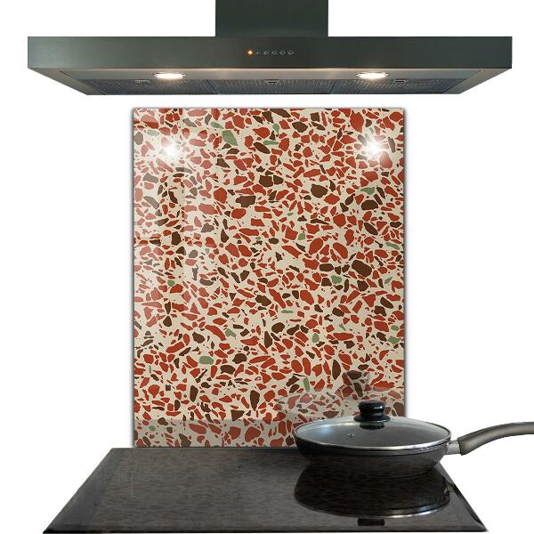 Crédence en verre Structure en pierre de terrazzo