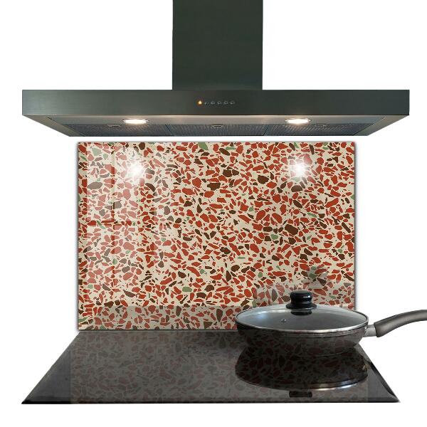 Crédence en verre Structure en pierre de terrazzo
