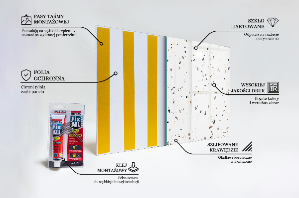 Crédence en verre Terrazzo délicat terrazzo