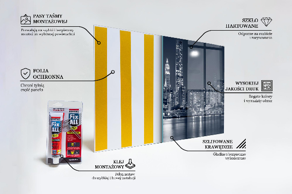 Verre pour crédence Pont de brooklyn, manhattan