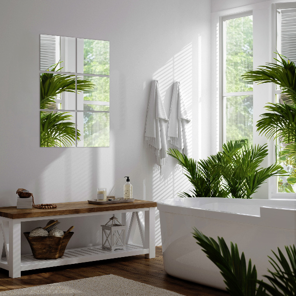 Carreaux de miroir 6 pce 30x30 cm