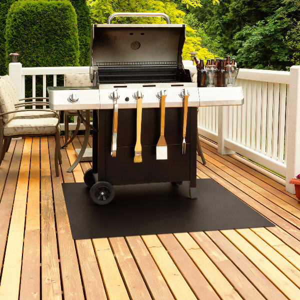 Rectangulaire tôle sous le barbecue 100x70 cm