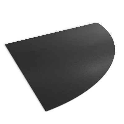 Protection de sol pour poêle à bois en acier noir 100x100 cm
