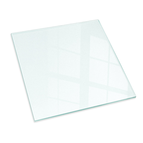 Plaque sous poêle carrée semi-transparente 60x60 cm