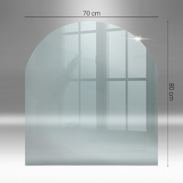 Plaque de sol en verre pour poêle 80x70 cm