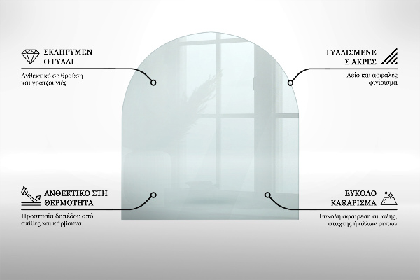 Plaque de sol en verre pour poêle 80x70 cm