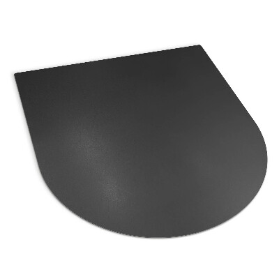 Plaque de protection en acier noir pour poêle 80x70 cm
