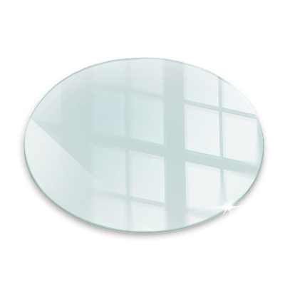 Plaque de verre pour cheminée fi90 cm