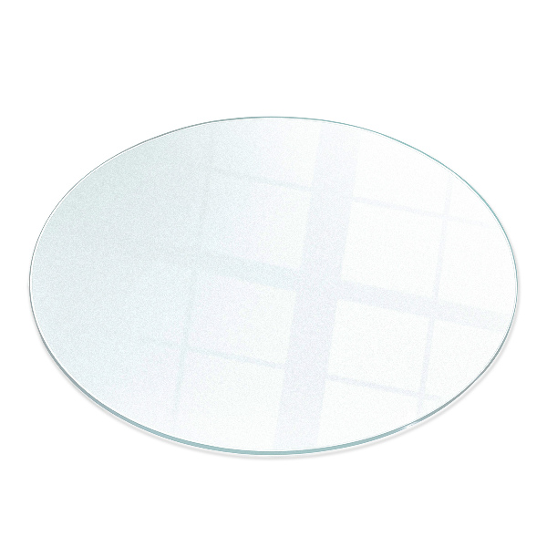 Plaque verre pour poêle ronde semi-transparente fi50 cm