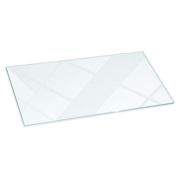 Plaque sous poêle rectangulaire semi-transparente 120x60 cm