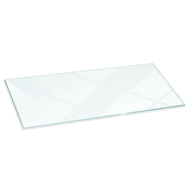 Plaque sous poêle rectangulaire semi-transparente 125x50 cm
