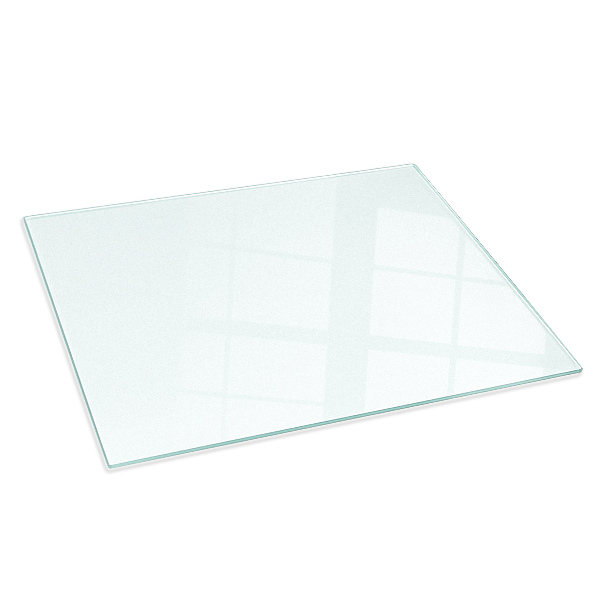 Plaque sous poêle rectangulaire semi-transparente 60x40 cm