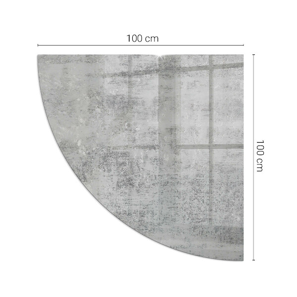 Quart-de-cercle plaque de sol en verre pour poêle texture de fond abstraite