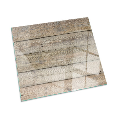 Carrée plaque de sol en verre pour poêle Planche en bois dans l'agencement