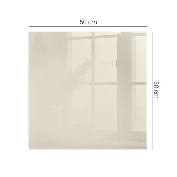 Carrée plaque de sol en verre pour poêle Couleur beige