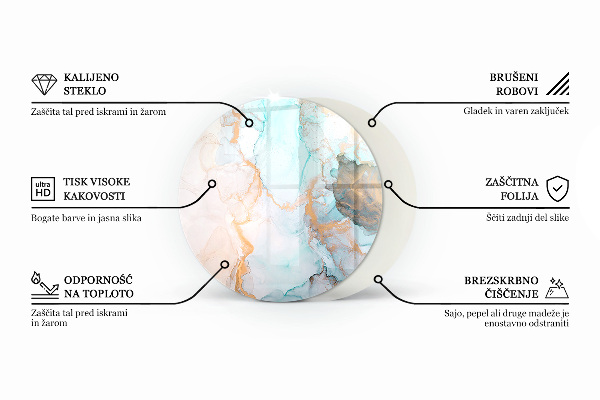Ronde vitre sous poêle à bois Géométrie tridimensionnelle