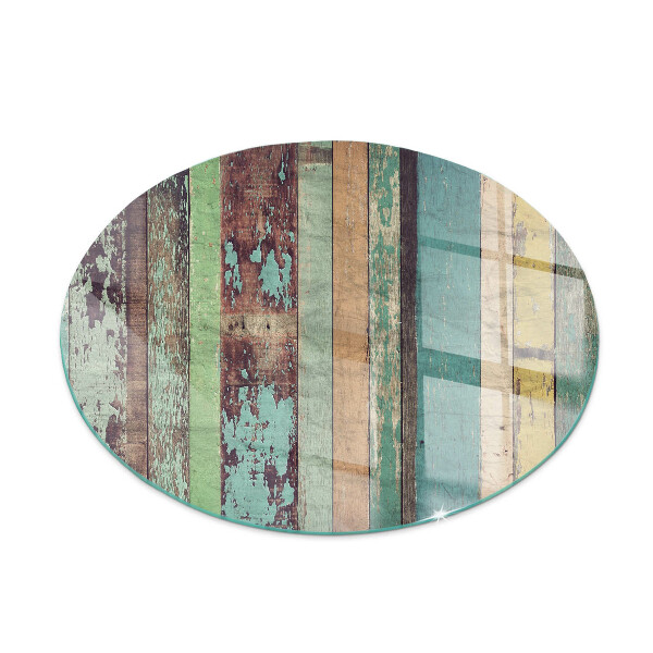 Ronde plaque de verre pour cheminée Planches de différentes teintes