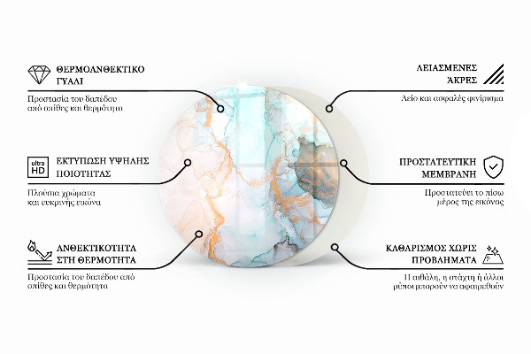 Ronde verre sous poêle à bois Boîte en bois découpé
