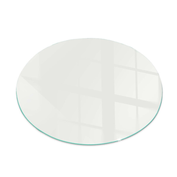 Ronde verre sous poêle à bois Couleur ivoire