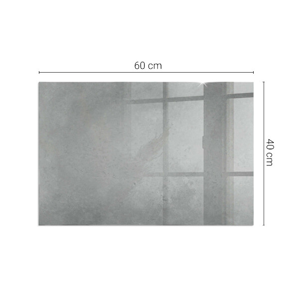 Rectangulaire plaque de sol en verre pour poêle Texture de béton avec effet