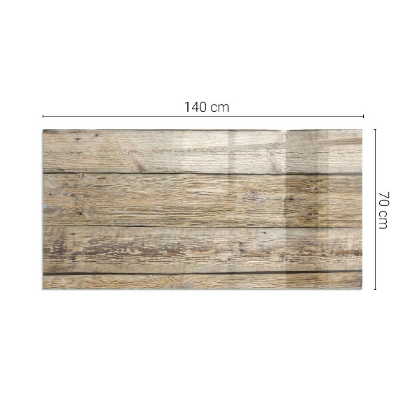 Rectangulaire plaque de sol en verre pour poêle Planche en bois dans l'agencement