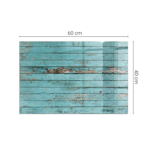 Rectangulaire plaque verre pour poêle planches de style rustique