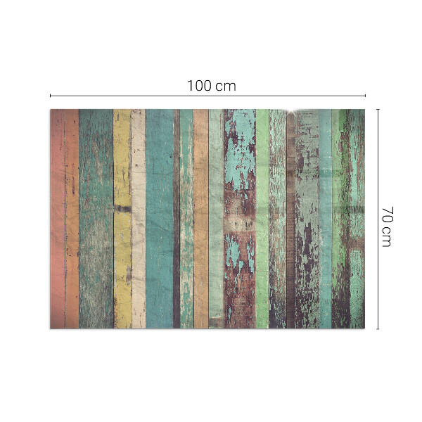 Rectangulaire plaque de sol en verre pour poêle Planches de différentes teintes