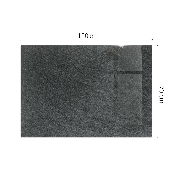 Rectangulaire plaque verre pour poêle texture de surface de la pierre