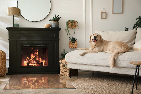 Rectangulaire plaque protection sol devant cheminée en verre Texture de rouille en arrière-plan